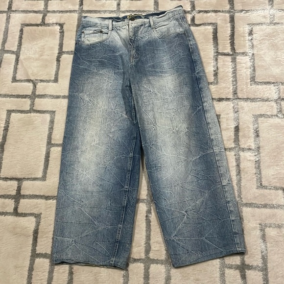 Jeanuin Bleu vintage stone washed jeans 36x32 - Picture 1 of 11